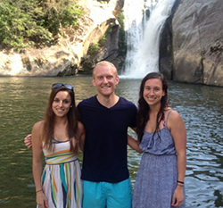 Masters of Nutrition Students at waterfall